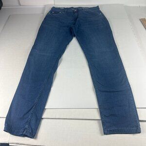 Mugsy Jeans Men's 35x32* Lake Shores Straight Blue Faded Stretch Denim Tag 36x34